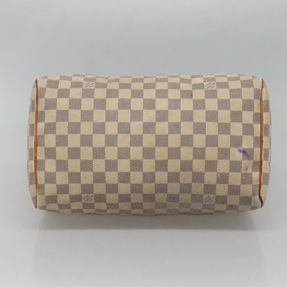 LOUIS VUITTON Damier Azur Speedy 30 Hand Bag N41533 LV Auth 134636 - Picture 6 of 16